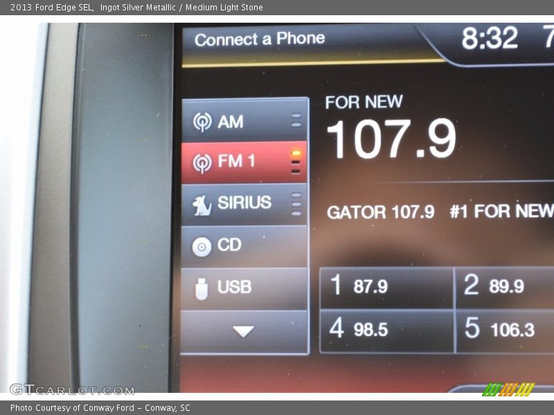 Ingot Silver Metallic / Medium Light Stone 2013 Ford Edge SEL