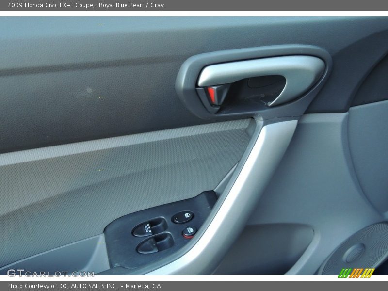 Royal Blue Pearl / Gray 2009 Honda Civic EX-L Coupe