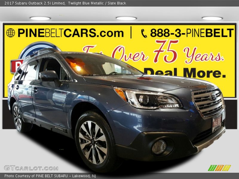 Twilight Blue Metallic / Slate Black 2017 Subaru Outback 2.5i Limited