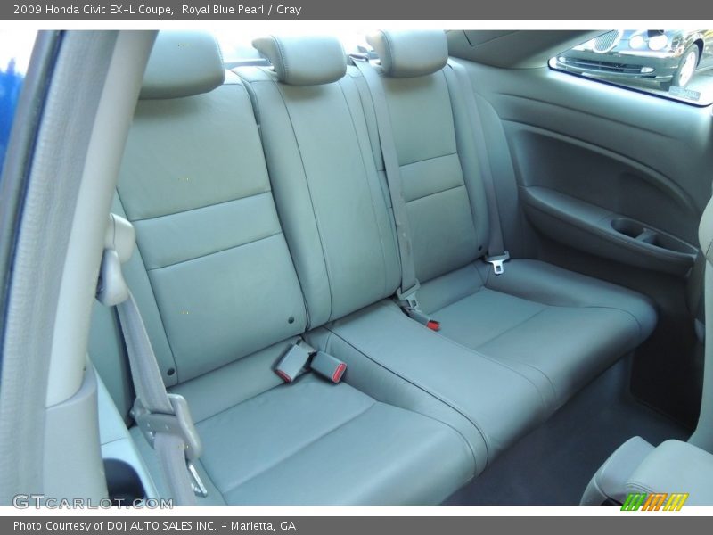 Royal Blue Pearl / Gray 2009 Honda Civic EX-L Coupe