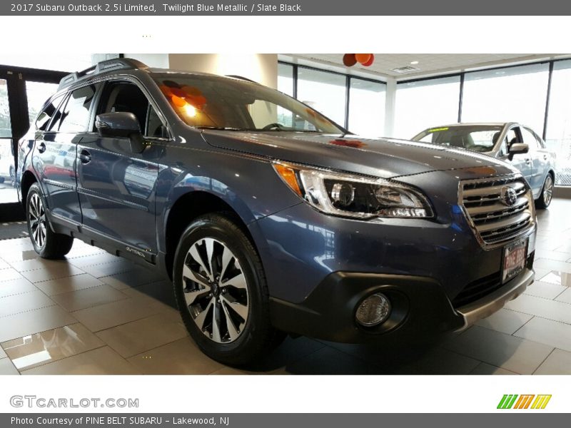 Twilight Blue Metallic / Slate Black 2017 Subaru Outback 2.5i Limited