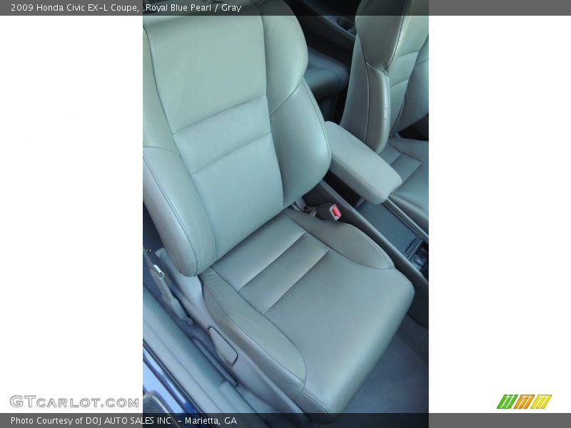 Royal Blue Pearl / Gray 2009 Honda Civic EX-L Coupe