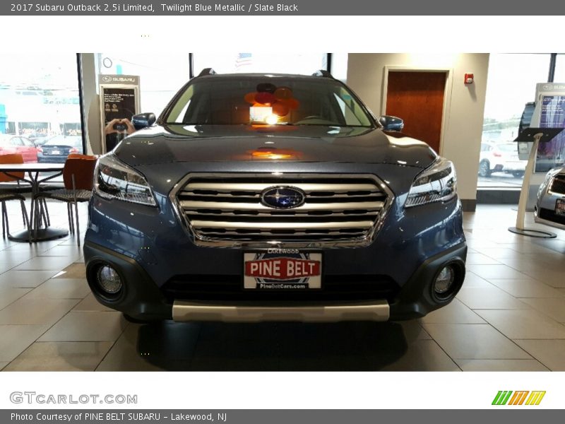 Twilight Blue Metallic / Slate Black 2017 Subaru Outback 2.5i Limited