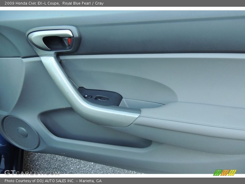 Royal Blue Pearl / Gray 2009 Honda Civic EX-L Coupe