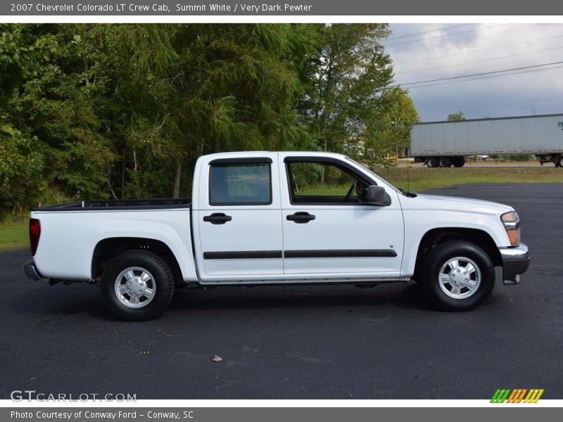 Summit White / Very Dark Pewter 2007 Chevrolet Colorado LT Crew Cab