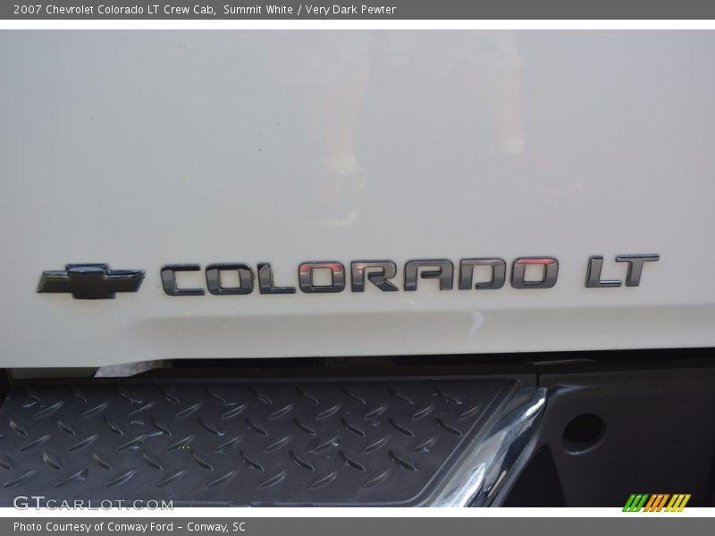 Summit White / Very Dark Pewter 2007 Chevrolet Colorado LT Crew Cab