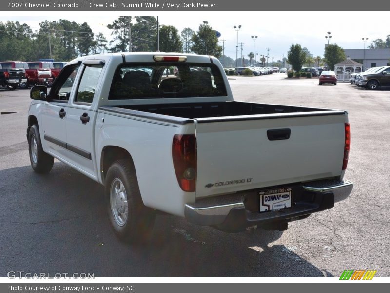 Summit White / Very Dark Pewter 2007 Chevrolet Colorado LT Crew Cab