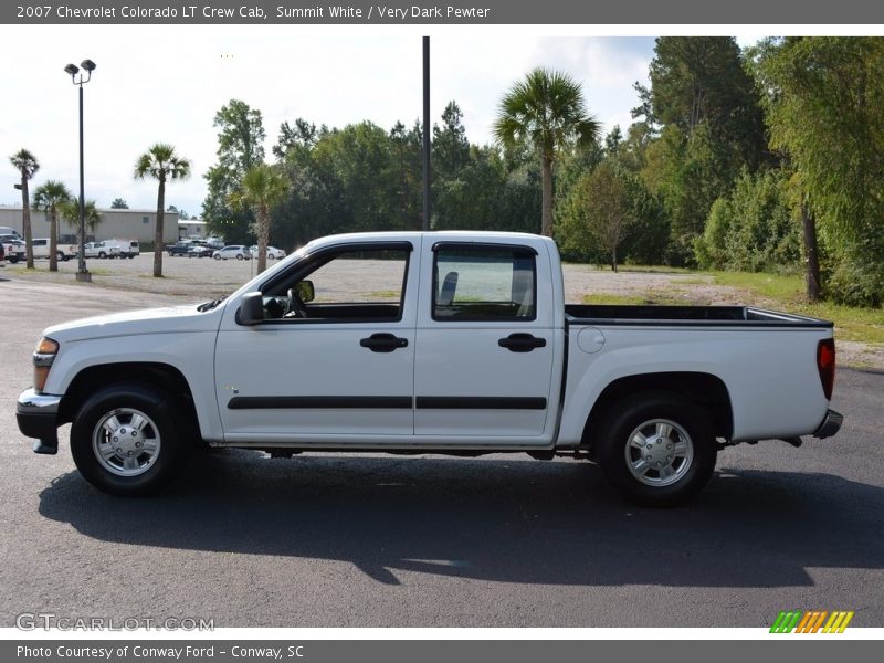 Summit White / Very Dark Pewter 2007 Chevrolet Colorado LT Crew Cab