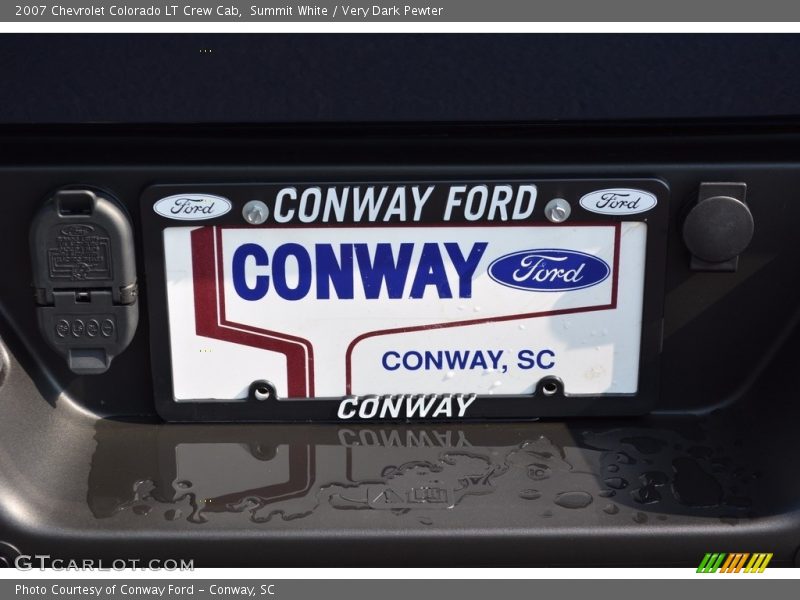 Summit White / Very Dark Pewter 2007 Chevrolet Colorado LT Crew Cab