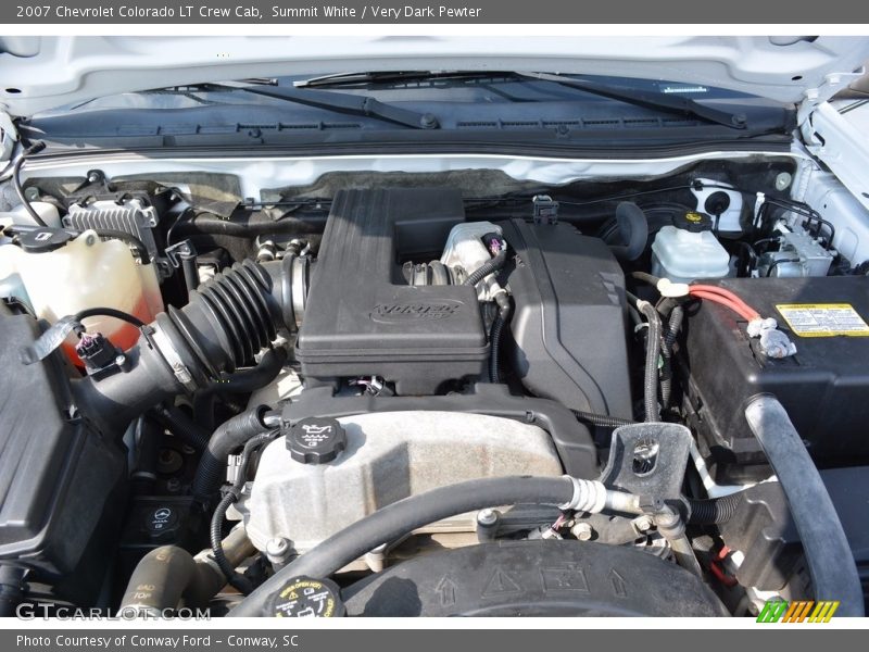 Summit White / Very Dark Pewter 2007 Chevrolet Colorado LT Crew Cab