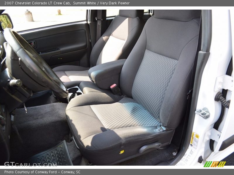Summit White / Very Dark Pewter 2007 Chevrolet Colorado LT Crew Cab
