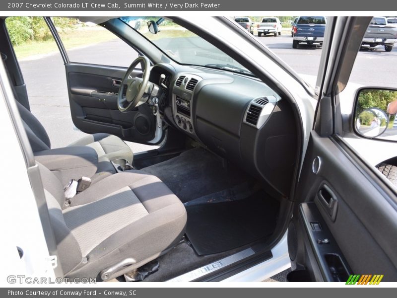 Summit White / Very Dark Pewter 2007 Chevrolet Colorado LT Crew Cab