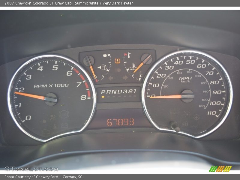 Summit White / Very Dark Pewter 2007 Chevrolet Colorado LT Crew Cab