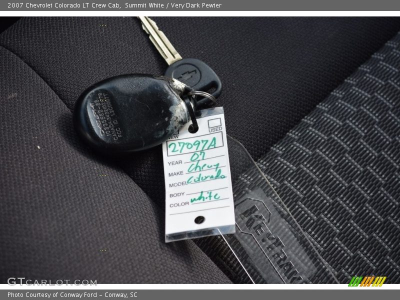 Summit White / Very Dark Pewter 2007 Chevrolet Colorado LT Crew Cab