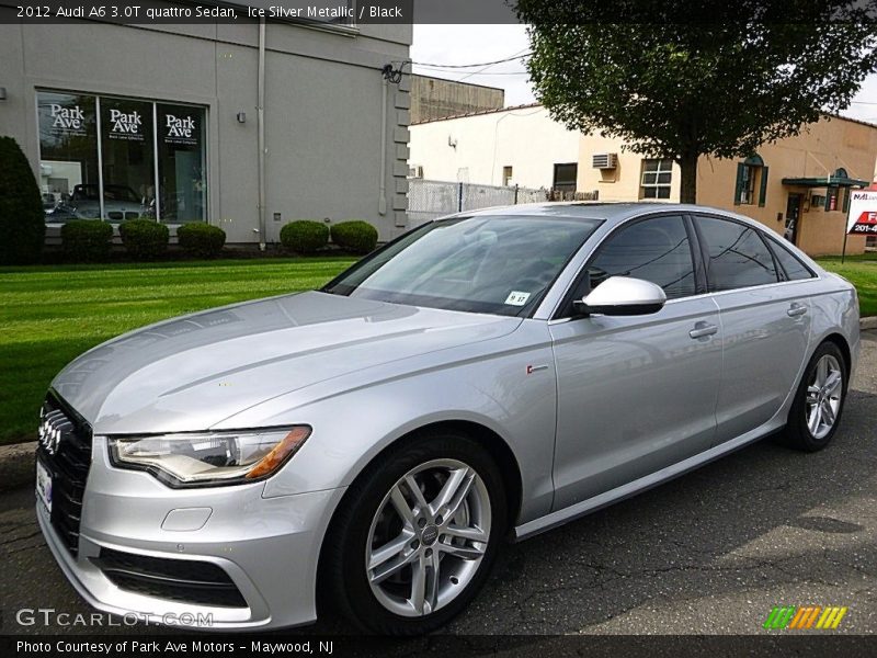 Ice Silver Metallic / Black 2012 Audi A6 3.0T quattro Sedan