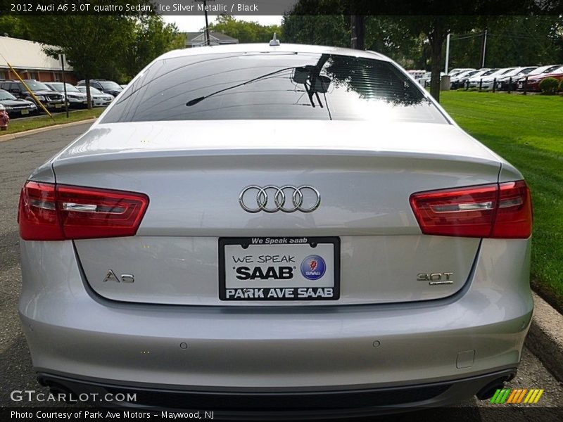 Ice Silver Metallic / Black 2012 Audi A6 3.0T quattro Sedan