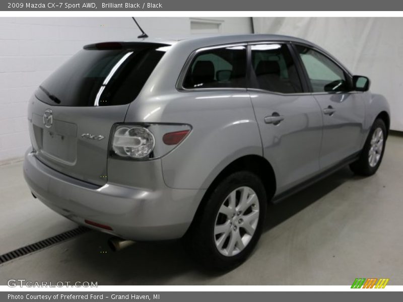 Brilliant Black / Black 2009 Mazda CX-7 Sport AWD