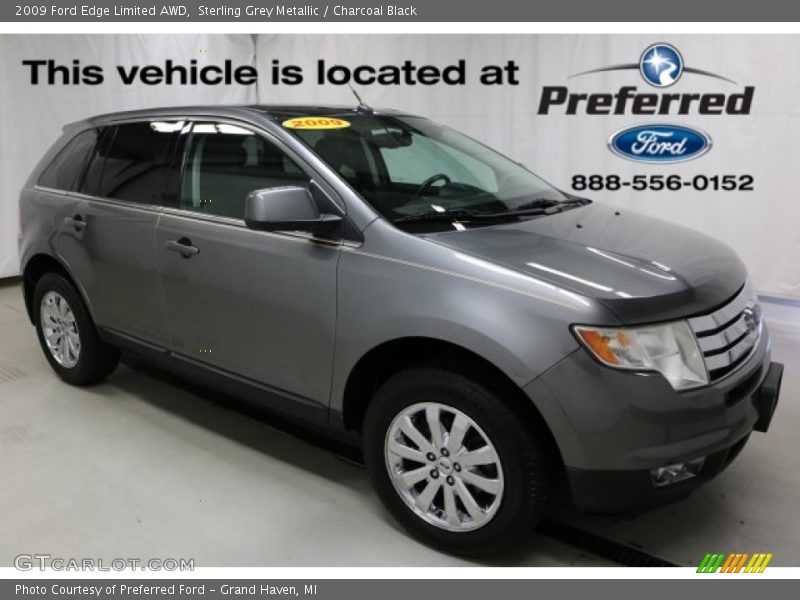 Sterling Grey Metallic / Charcoal Black 2009 Ford Edge Limited AWD