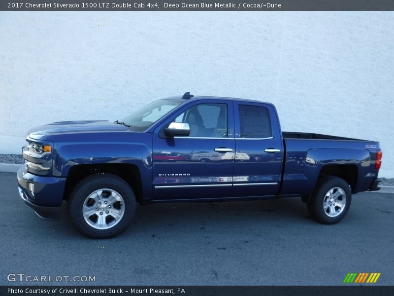  2017 Silverado 1500 LTZ Double Cab 4x4 Deep Ocean Blue Metallic