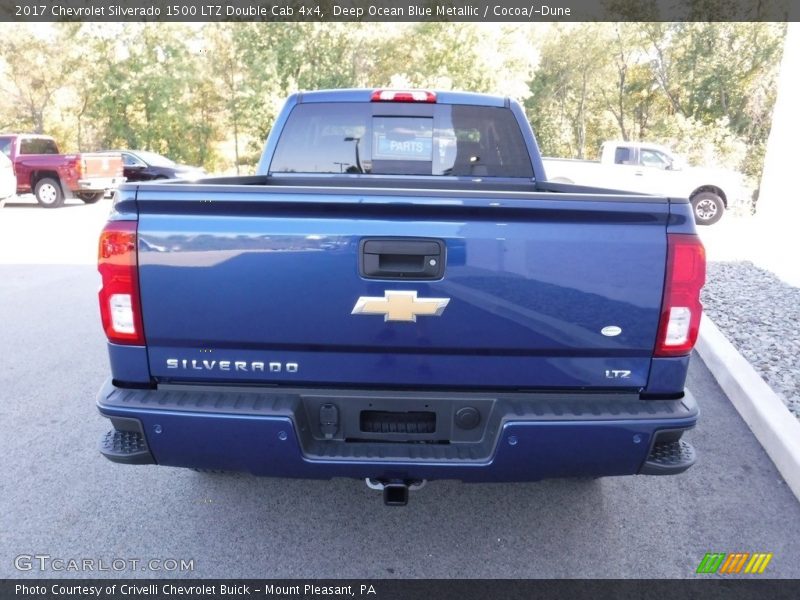 Deep Ocean Blue Metallic / Cocoa/­Dune 2017 Chevrolet Silverado 1500 LTZ Double Cab 4x4