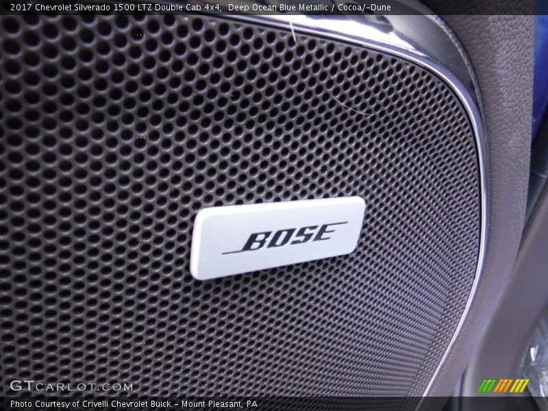 Deep Ocean Blue Metallic / Cocoa/­Dune 2017 Chevrolet Silverado 1500 LTZ Double Cab 4x4