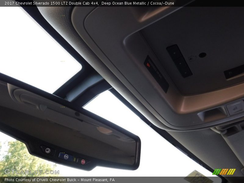 Deep Ocean Blue Metallic / Cocoa/­Dune 2017 Chevrolet Silverado 1500 LTZ Double Cab 4x4