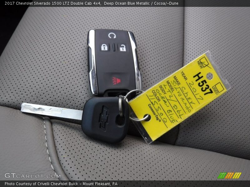 Keys of 2017 Silverado 1500 LTZ Double Cab 4x4