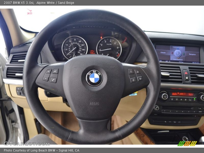 Alpine White / Sand Beige 2007 BMW X5 3.0si