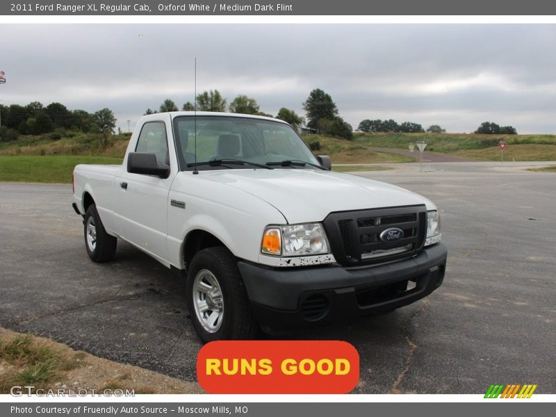 Oxford White / Medium Dark Flint 2011 Ford Ranger XL Regular Cab