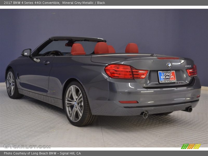 Mineral Grey Metallic / Black 2017 BMW 4 Series 440i Convertible