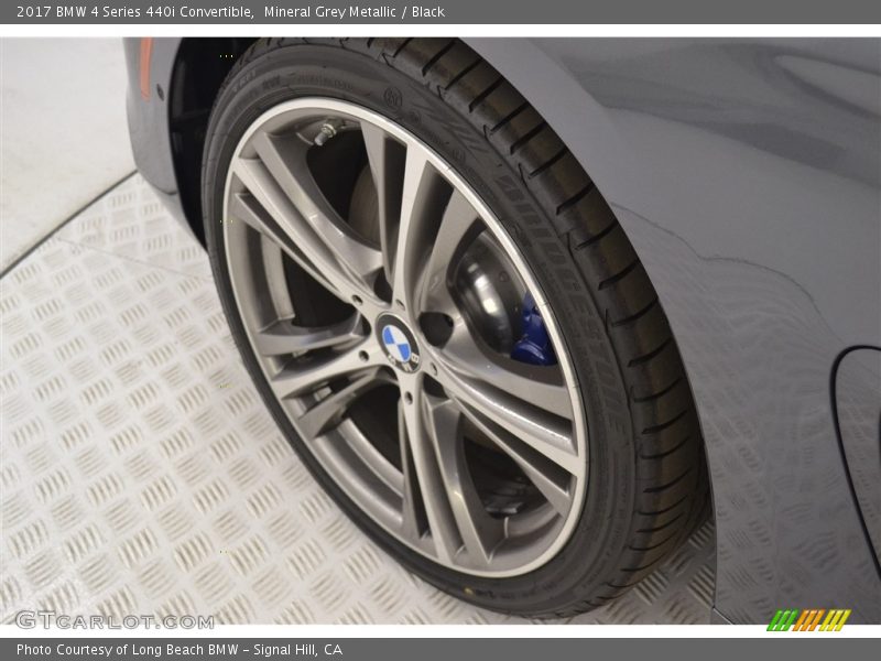 Mineral Grey Metallic / Black 2017 BMW 4 Series 440i Convertible