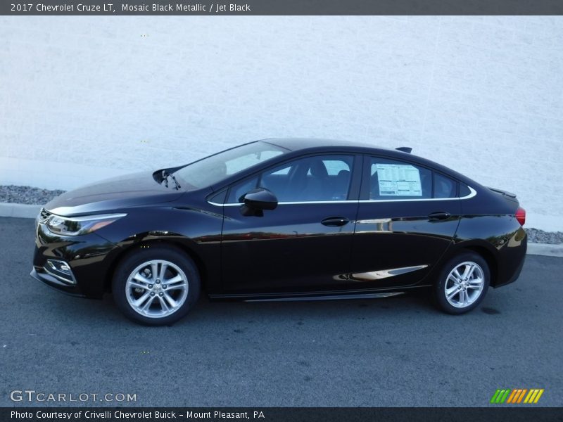 Mosaic Black Metallic / Jet Black 2017 Chevrolet Cruze LT