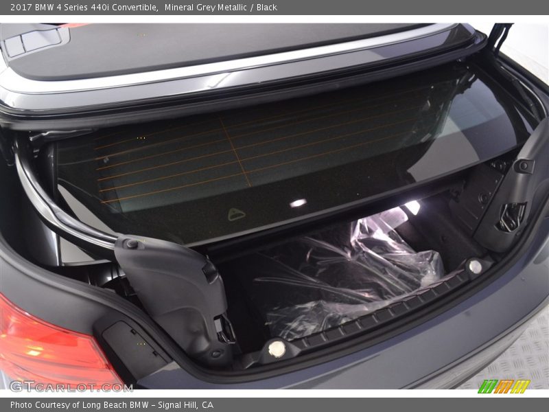 Mineral Grey Metallic / Black 2017 BMW 4 Series 440i Convertible