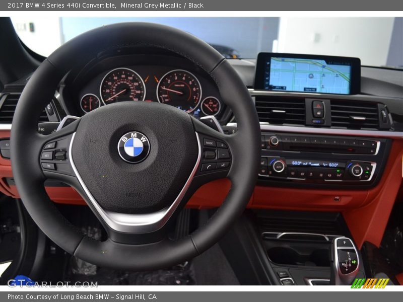 Mineral Grey Metallic / Black 2017 BMW 4 Series 440i Convertible