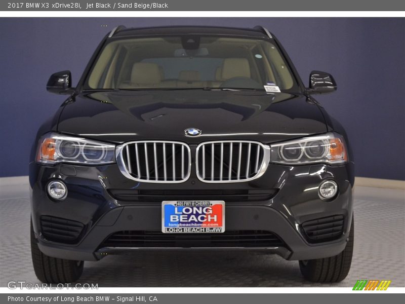 Jet Black / Sand Beige/Black 2017 BMW X3 xDrive28i