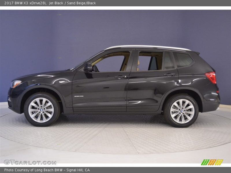 Jet Black / Sand Beige/Black 2017 BMW X3 xDrive28i