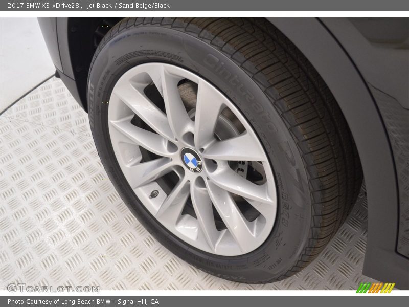 Jet Black / Sand Beige/Black 2017 BMW X3 xDrive28i