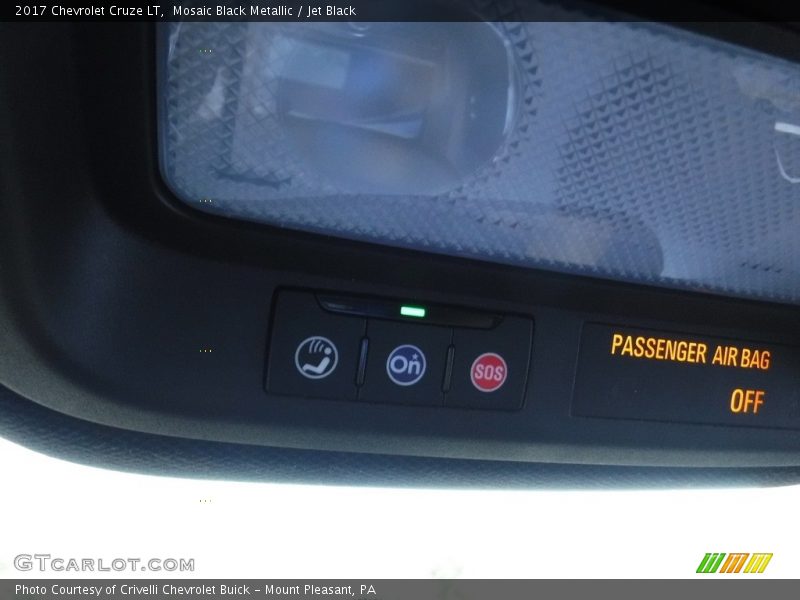Mosaic Black Metallic / Jet Black 2017 Chevrolet Cruze LT