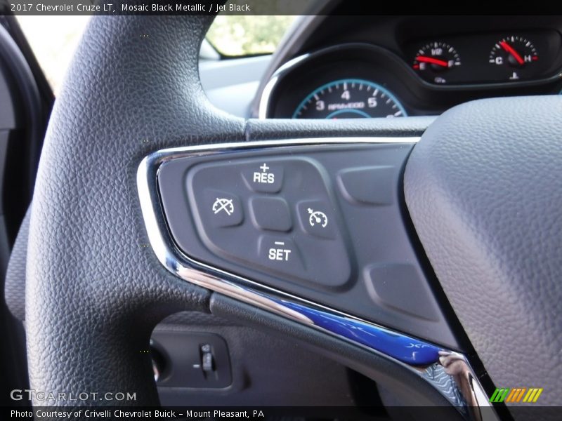 Mosaic Black Metallic / Jet Black 2017 Chevrolet Cruze LT