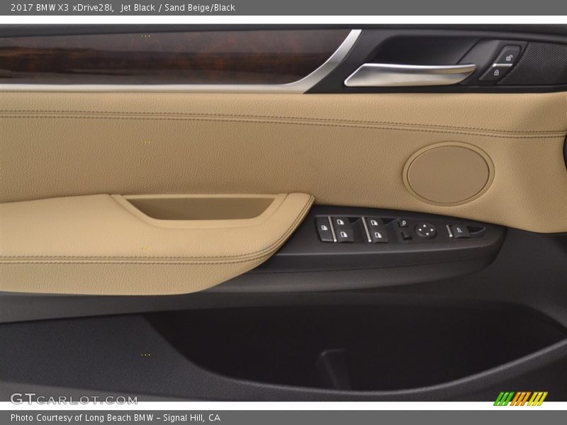 Jet Black / Sand Beige/Black 2017 BMW X3 xDrive28i