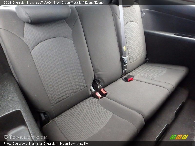 Steel Green Metallic / Ebony/Ebony 2011 Chevrolet Traverse LT AWD