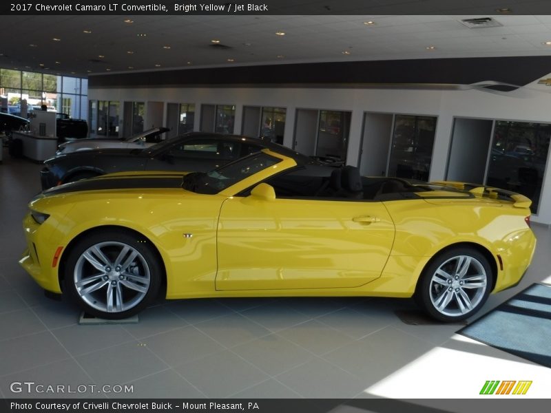 Bright Yellow / Jet Black 2017 Chevrolet Camaro LT Convertible