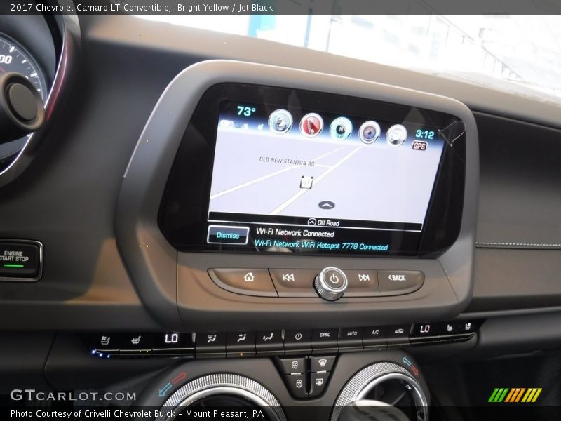 Controls of 2017 Camaro LT Convertible