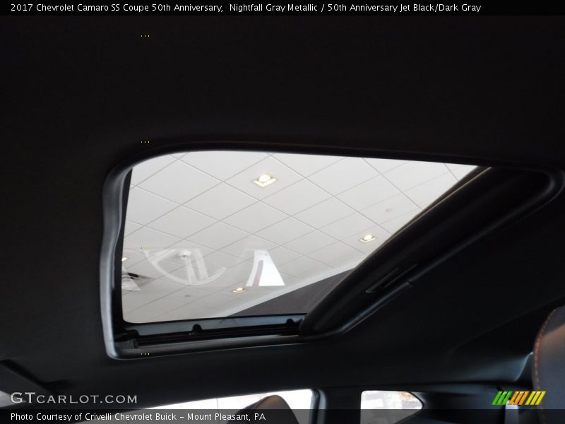 Nightfall Gray Metallic / 50th Anniversary Jet Black/Dark Gray 2017 Chevrolet Camaro SS Coupe 50th Anniversary