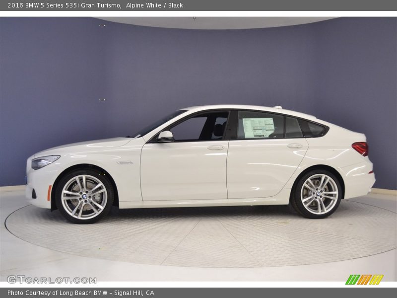 Alpine White / Black 2016 BMW 5 Series 535i Gran Turismo