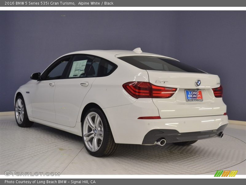 Alpine White / Black 2016 BMW 5 Series 535i Gran Turismo