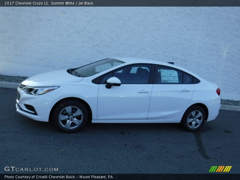 Summit White / Jet Black 2017 Chevrolet Cruze LS