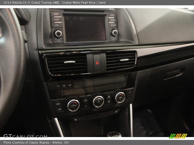 Crystal White Pearl Mica / Sand 2014 Mazda CX-5 Grand Touring AWD