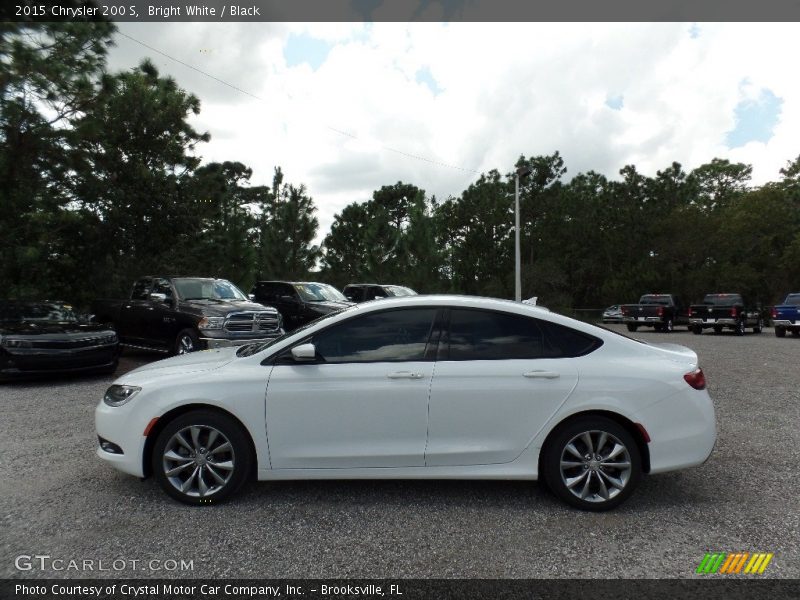 Bright White / Black 2015 Chrysler 200 S