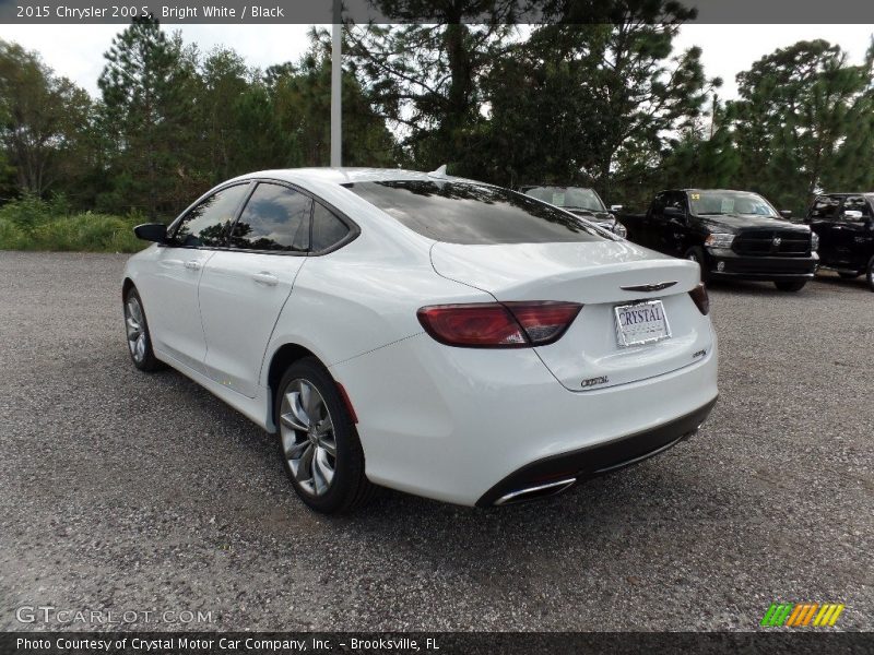 Bright White / Black 2015 Chrysler 200 S